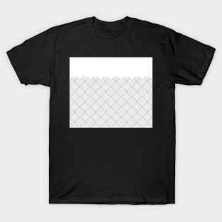 Zigzag geometric pattern - gray and white. T-Shirt